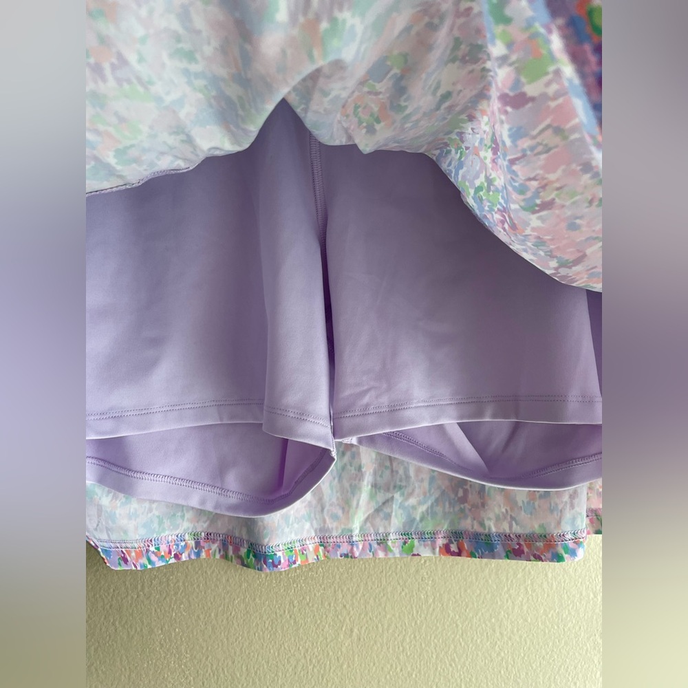 Tek Gear Women Swim Suit Purple Multi Colored Skirt Size XL - Picture 4 of 7